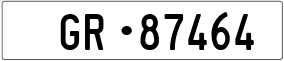 Trailer License Plate